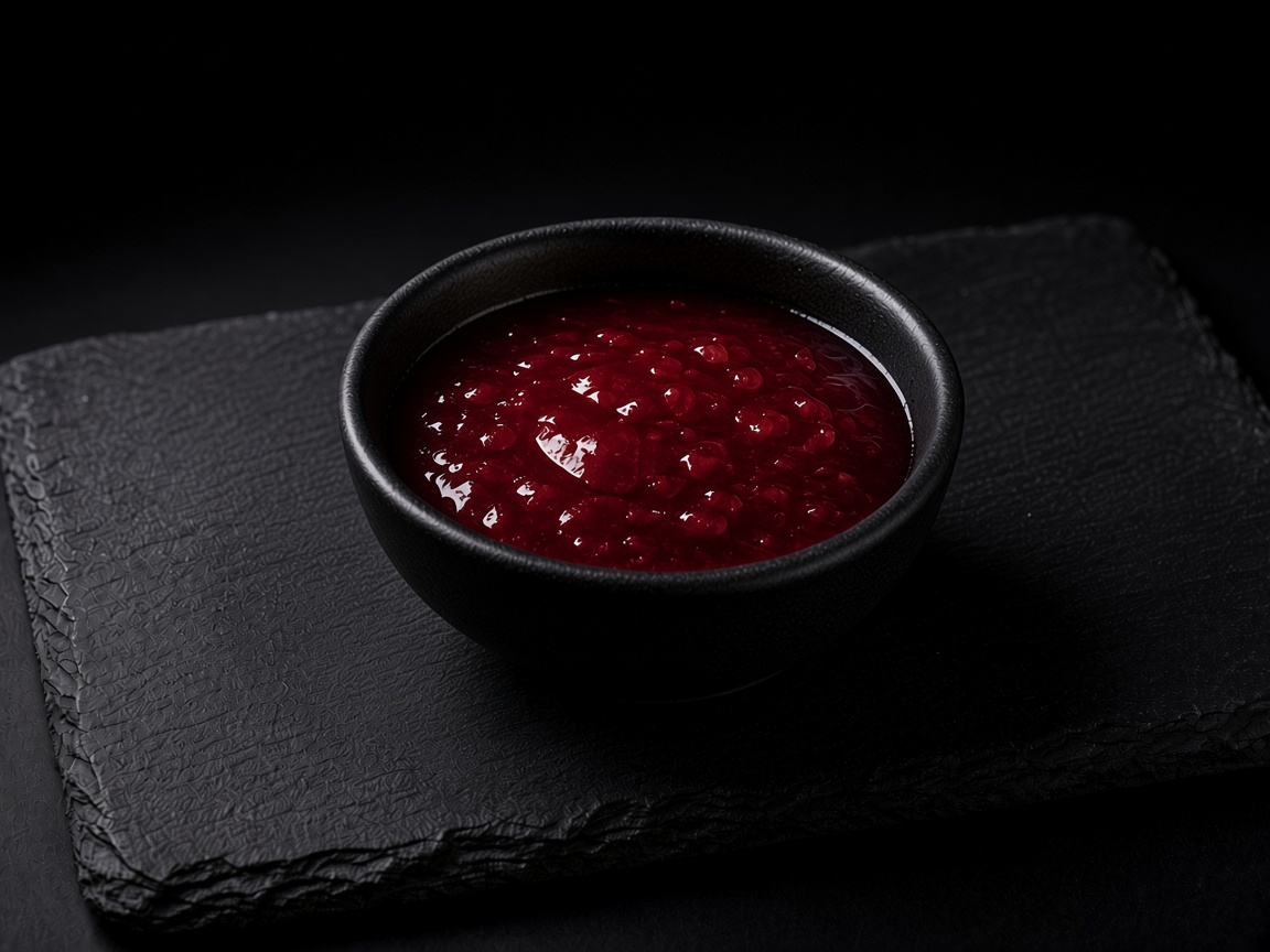Salsa reducción de vino dulce