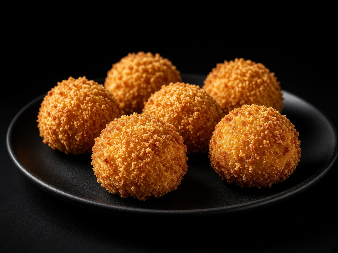 Panko balls camarón, queso crema